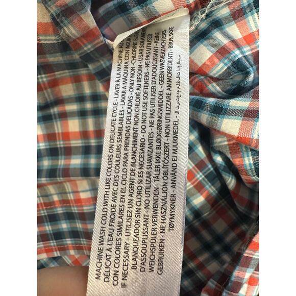 Ariat Pro Series Shirt Mens Large Blue Plaid Western Casual Outdoor Cowboy Aztec - Picture 11 of 12